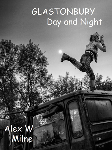 Glastonbury Day and Night. A photo documentary eBook of the Glastonbury Festival, in black and white. Featuring Kanye West, FLorence and the Mac